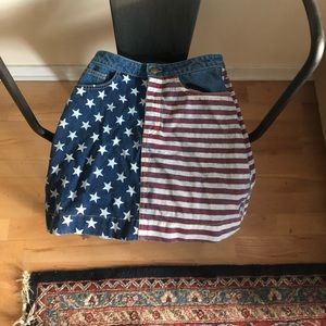 NWOT American Apparel American Flag Skirt